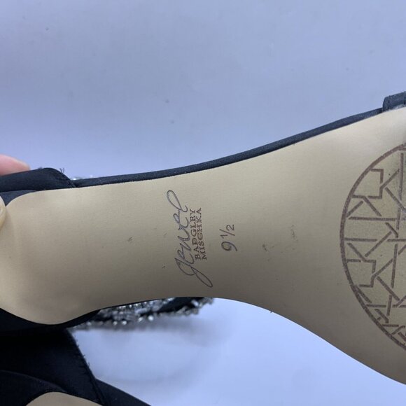 Jewel Badgley Mischka Women's Caroline Embellished black size 9.5 - Picture 9 of 9